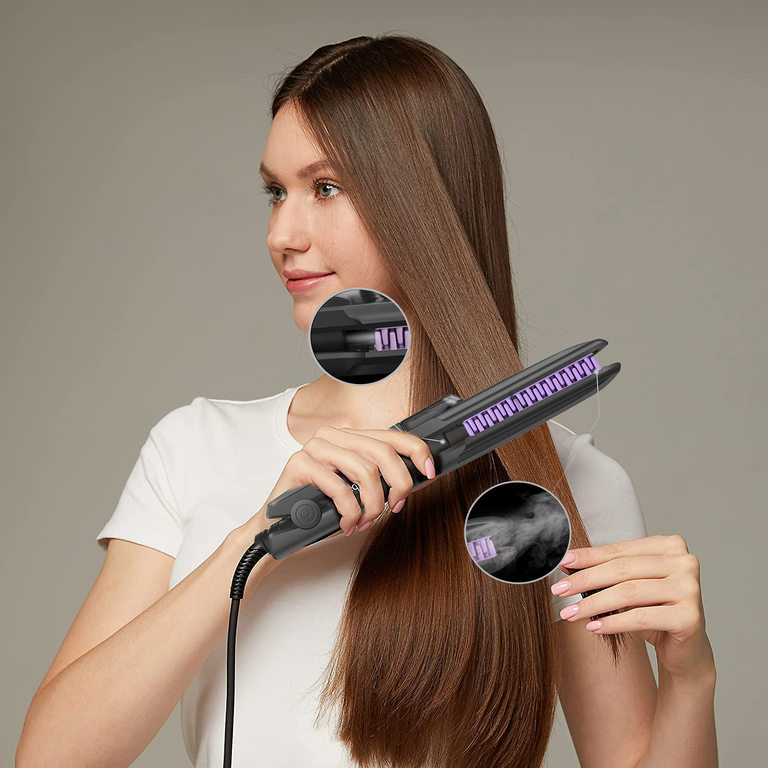 蒸汽直发器内扣直发学生党