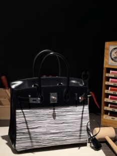 手提包 手工缝制 30铂金 BOX拼羊切皮