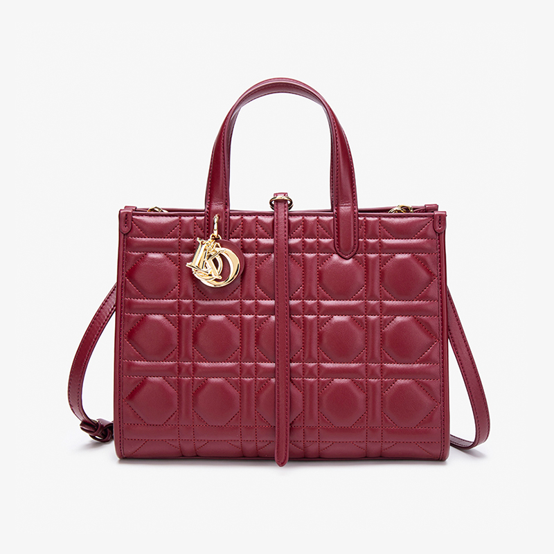 新款时尚百搭大容量绣线托特包女