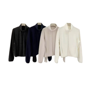 桑蚕丝羊绒外套 YLANGENE 5166MH 雪团子