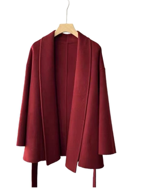 【YLANGENE】山羊绒天丝羊毛双面毛呢大衣013PHSL