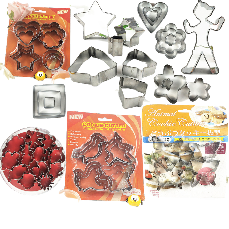 翻糖不锈钢饼干模具各种水果蔬菜切模面点果冻压模爱心圣诞节模具