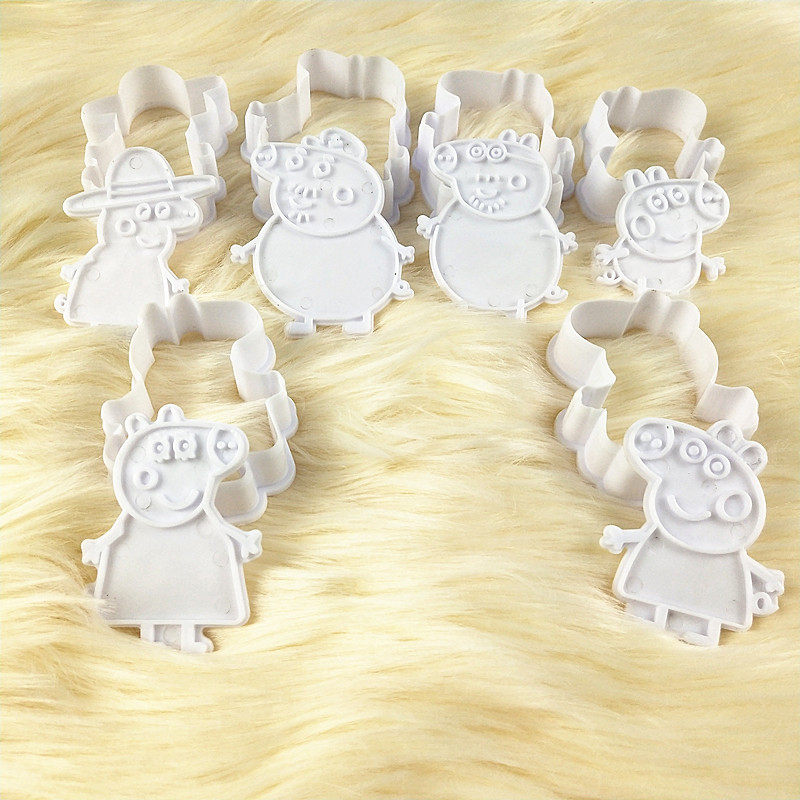 塑料卡通白色小猪曲奇饼干模具