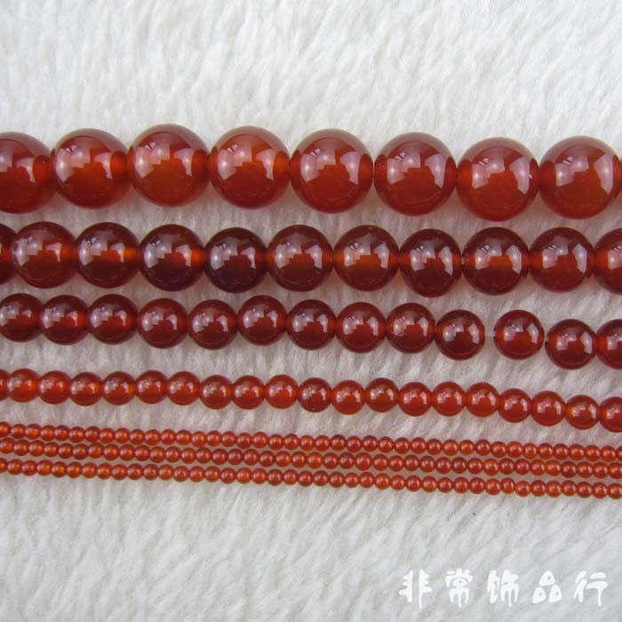 10mm的珠子有多大图片,9到10的珍珠有多大图片 2-10mm巴西红玛瑙圆珠/diy半成品散珠子串珠材料批发 手工饰品