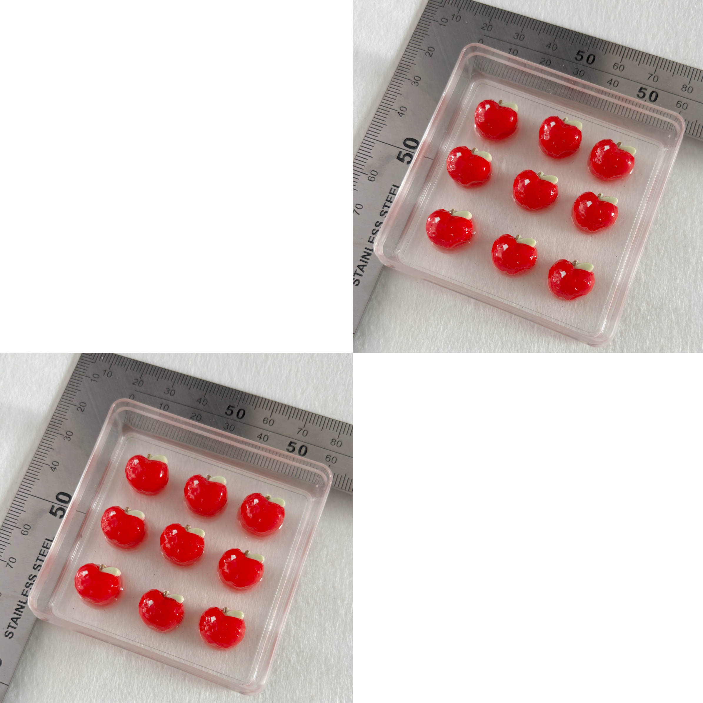 圣诞节迷你小水果平安果小鼻噶捏捏乐硅胶模具DIY手工模具
