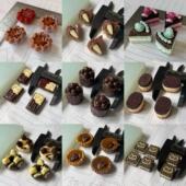 9款 巧克力甜品系列点心多孔小鼻嘎硅胶模具diy手工石膏粘土模具