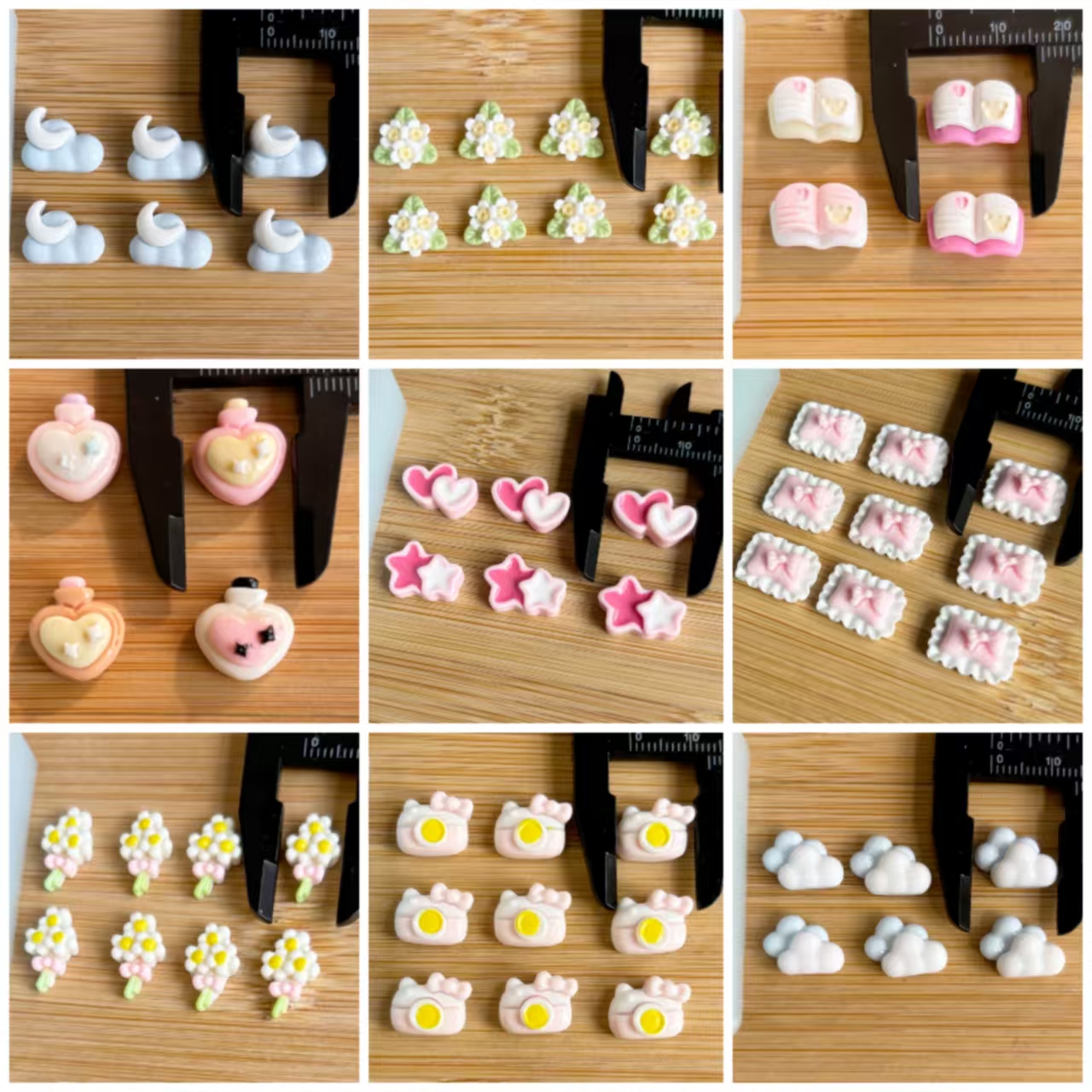 卡通小物件系列mini迷你滴胶食品级耐高温diy手工硅胶模具通用