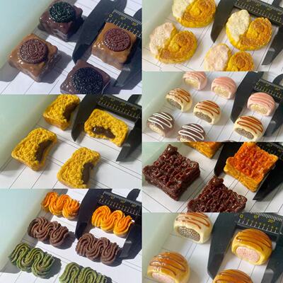 巧克力面包吐司 黄油饼干解压捏捏乐硅胶模具