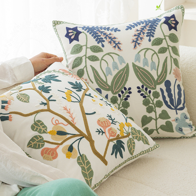 依兮春日花花设计抱枕