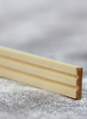 1:12娃娃屋DOLLHOUSE装修辅料 木线条白色/素坯diy门窗装饰包边条