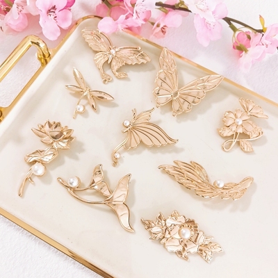 DIY仿烧蓝胸针胎底手作