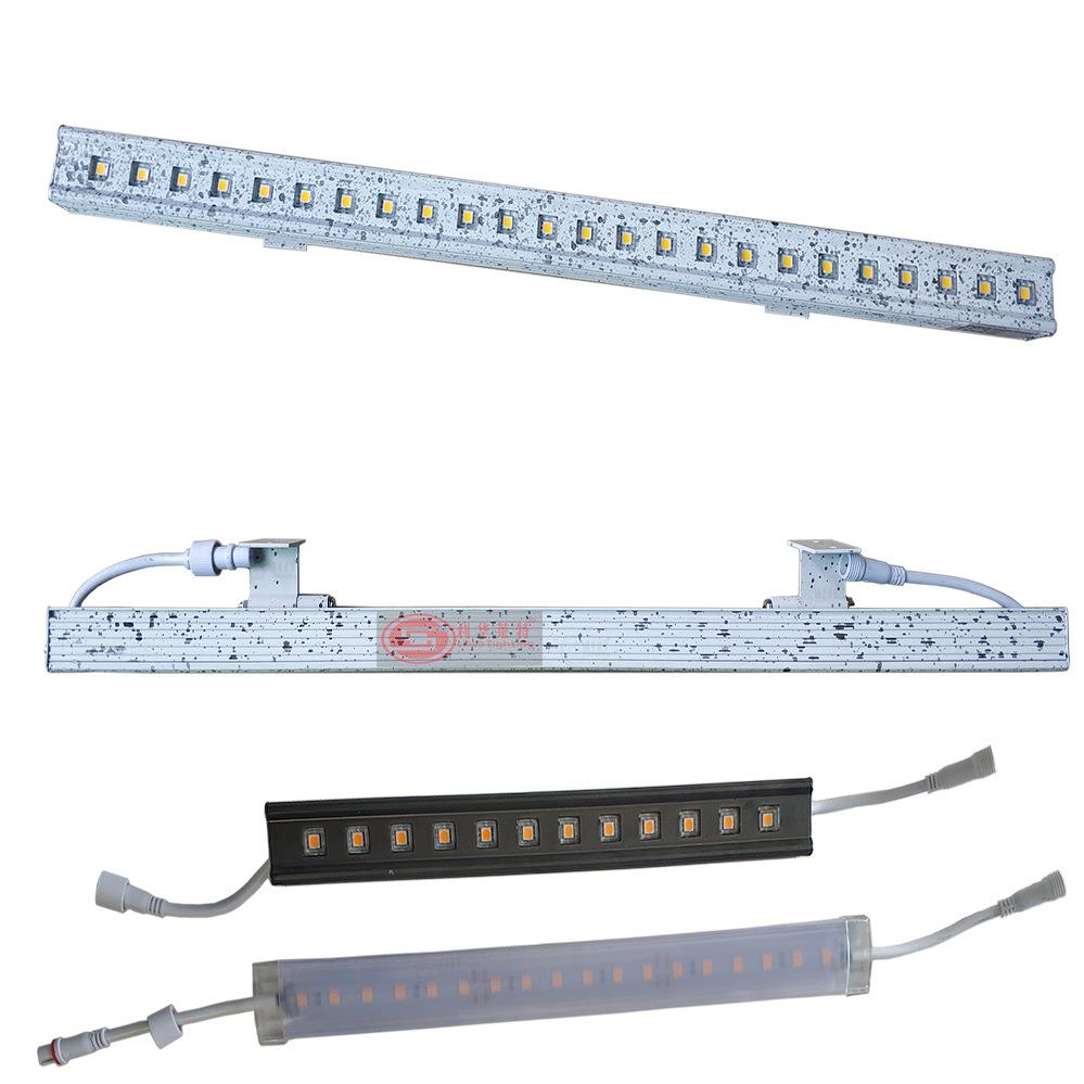 高档LED洗墙灯户外防水线条灯楼体亮化外墙数码管护栏七彩跑马24v