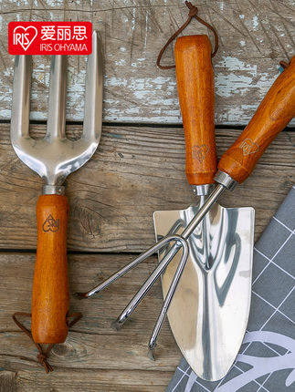 爱丽思园艺工具铲子耙子套装不锈钢种植挖土家用铁铲种菜养花工具,鲜花速递/花卉仿真/绿植园艺,铲子,淘宝优惠券,粉丝福利购,淘宝优惠卷