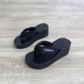 2025新款 时尚 百搭厚底坡跟凉鞋 易梦玲同款 女松糕鱼嘴浅口单鞋