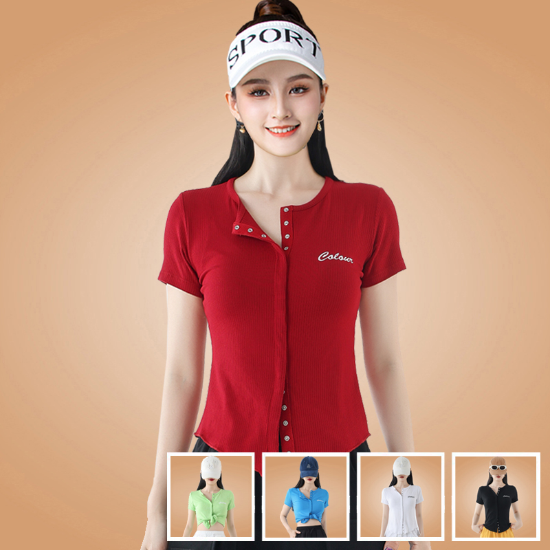 2025广场舞服装新款短袖上衣