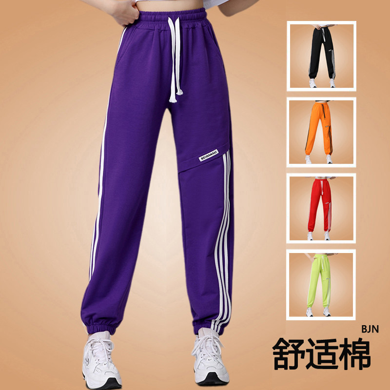 广场舞服装新款裤子运动健身跳舞蹈长裤束脚休闲团体曳步舞裤夏秋