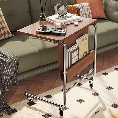 创意可移动茶几家用沙发旁置物架客厅边柜带轮边桌卧室床头小茶几