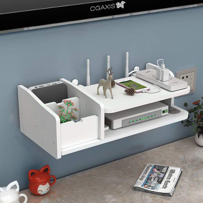 路由器置物架免打孔电视机顶盒架