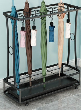 雨伞架收纳架家用酒店大堂商用雨伞收纳桶门口放置神器挂放伞架子