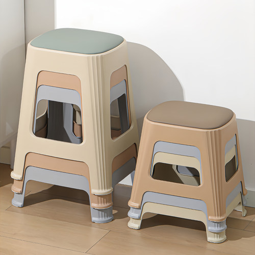 塑料凳子家用加厚客厅餐桌凳简约