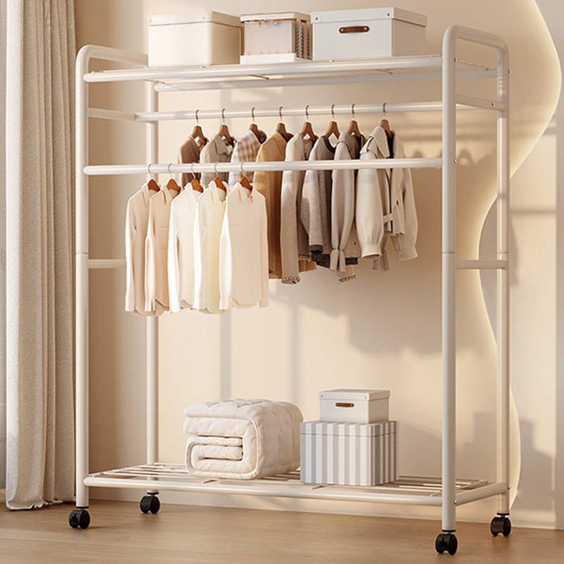 挂衣架落地卧室家用可移动双杆