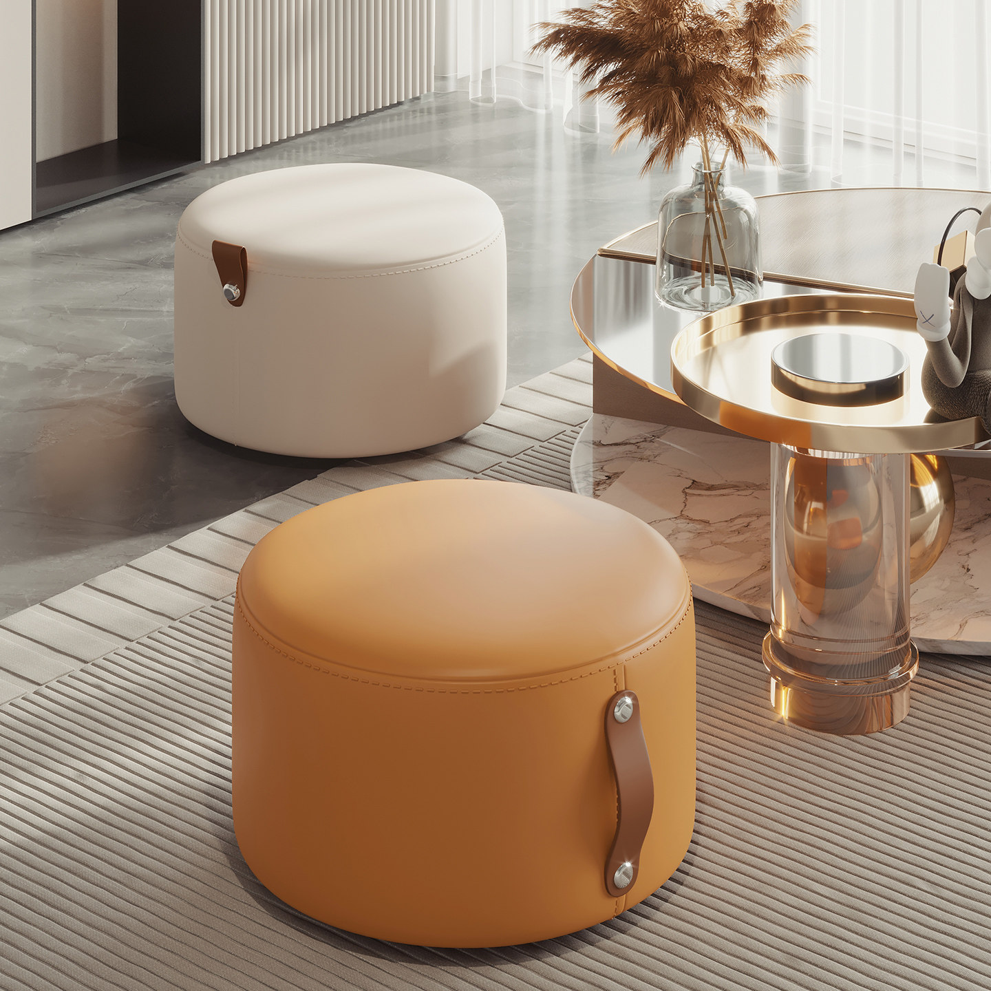 换鞋凳门口家用玄关入户穿鞋小凳子沙发软包客厅矮凳板凳坐凳坐垫