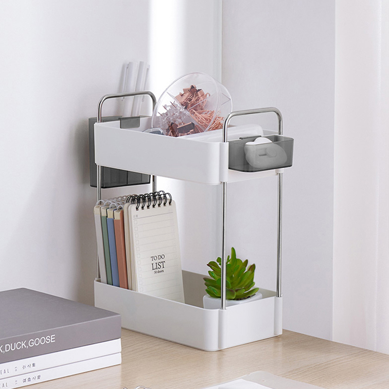 桌上书架桌面置物架办公桌收纳盒