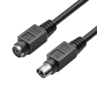 PS2延长线公对公PS2公对母6针6芯加长线鼠标键盘延长线圆头纯铜