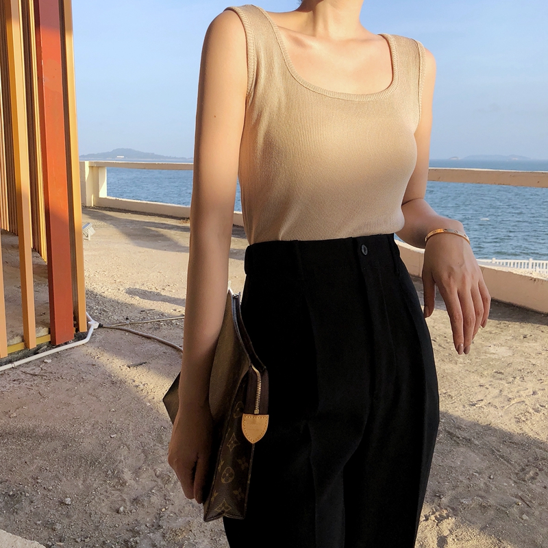 Tha 8.1 ³õÇïÈËÊÖÒ»¼þÄڴ×Ö´¿É«±³ÐÄÍâ´©ÏÔÊÝÂ¶Ëø¹ÇÎÞÐäÉÏÒÂÅ®