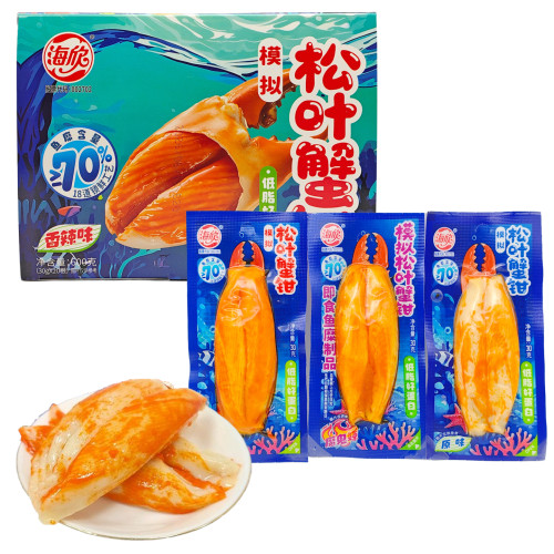 海欣模拟松叶蟹钳30克原味香辣味