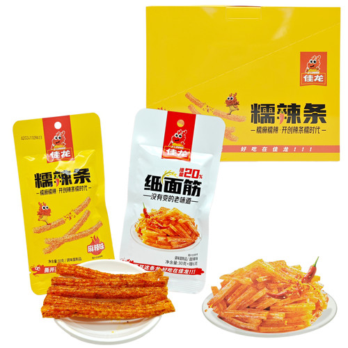佳龙糯辣条麻辣味面筋30g/包