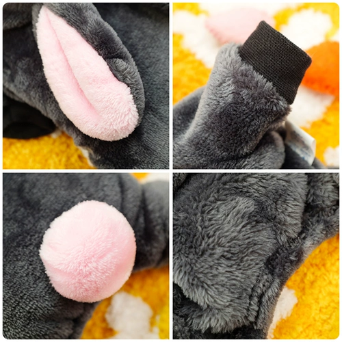 Одежда для щенков в четырех футах осень и зима, плюшевая, чем красота Skumonari маленькие щенки собак, утолщены и теплые