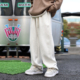 子男士 秋季 春秋款 休闲裤 宽松重磅弯刀裤 潮流阔腿拖地裤 运动裤 子男