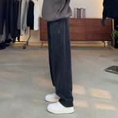 男秋冬时尚 穿搭宽松香蕉裤 阔腿百搭弯刀裤 运动卫裤 加绒直筒休闲裤