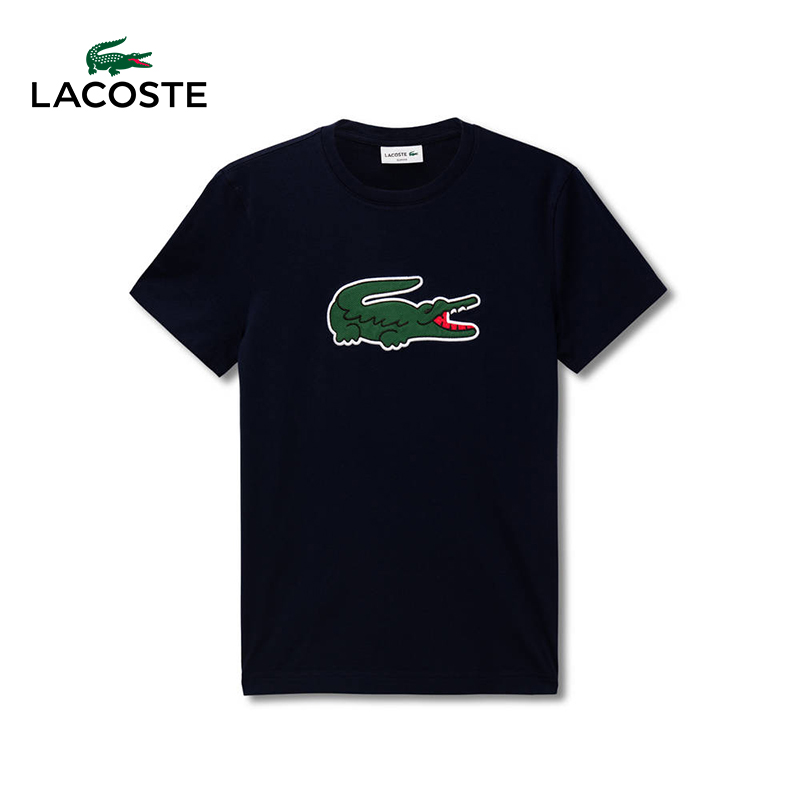 LACOSTE法国鳄鱼男装19春夏新品休闲简约圆领短袖T恤|TH7085M1