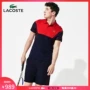 LACOSTE Cá sấu nam 19 mùa thu mới hai màu khâu áo sơ mi nam tay ngắn | DH8488M2 - Polo áo thun polo nam