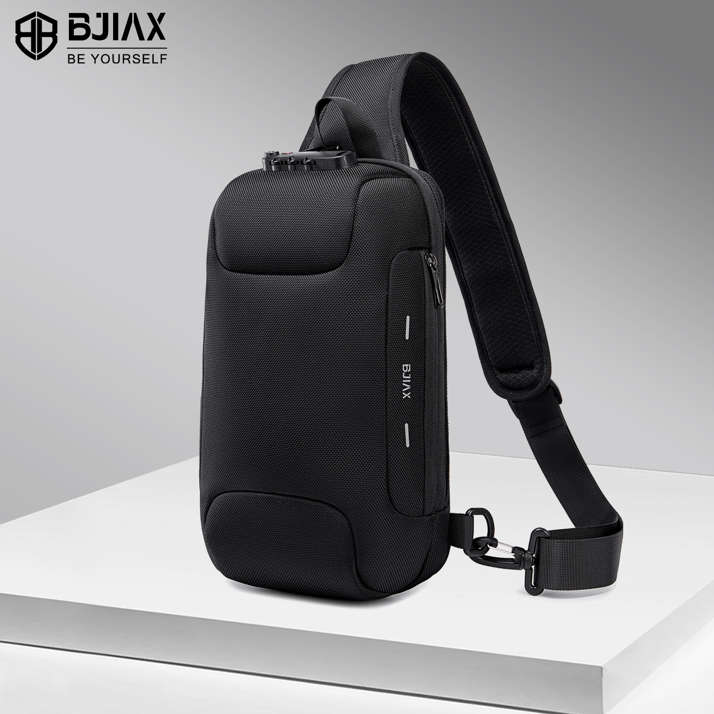 BJIAX男士大容量防水斜挎包