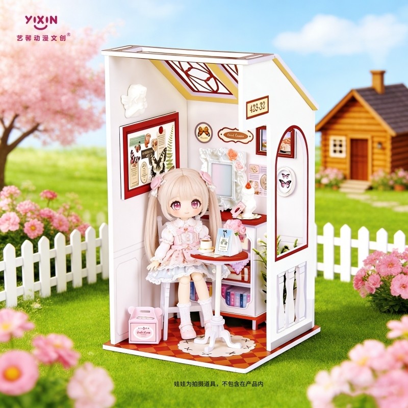 艺馨12分微缩娃屋BJD球关节娃娃拼装小屋二次元人偶拍摄道具摆件,模玩/动漫/周边/娃圈三坑/桌游,BJD场景道具娃屋,淘宝优惠券,粉丝福利购,淘宝优惠卷