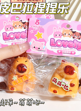 卡皮巴拉烂泥捏捏乐解压神器袋装发泄玩具减压流体硅胶TPR礼物