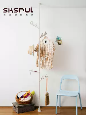 Towering coat rack Floor-to-ceiling simple modern bedroom Nordic hanger Wrought iron tree-shaped creative clothes rack