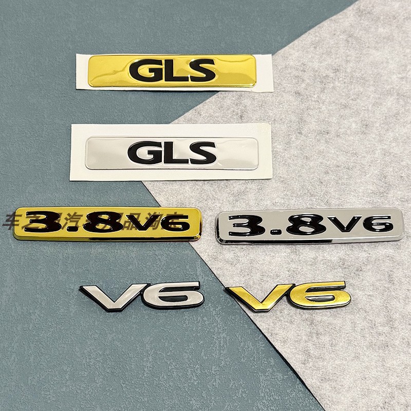 适用三菱PAJERO帕杰罗V93V97V98中网车标尾标GLS 3.8V6车贴字母