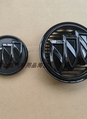 适用别克14 15款君威改装全黑色前网格标君威GS黑武士前后车标