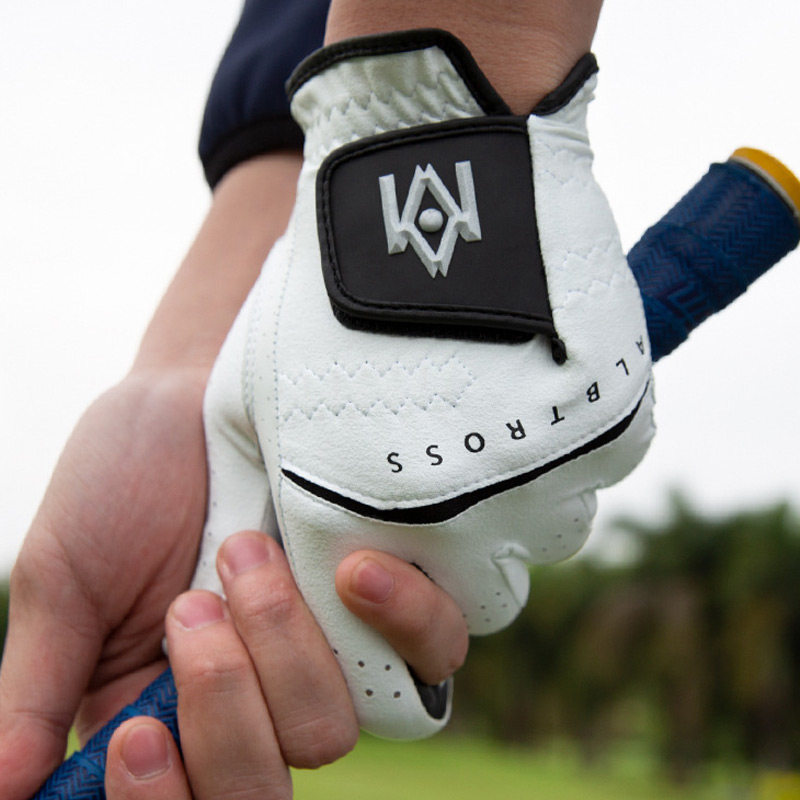 真皮高尔夫球手套男士进口小羊皮透气柔软左右双手手指套正品新款