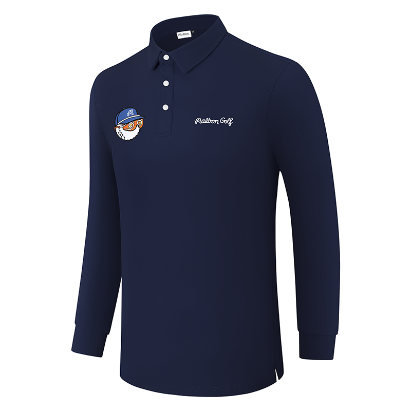 时尚新款高尔夫长袖T恤男装