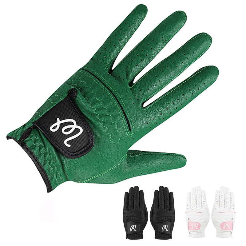 女士高尔夫手套双手PU皮拼接