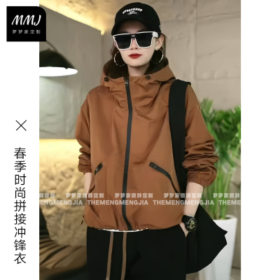 防风时尚连帽工装冲锋衣夹克外套