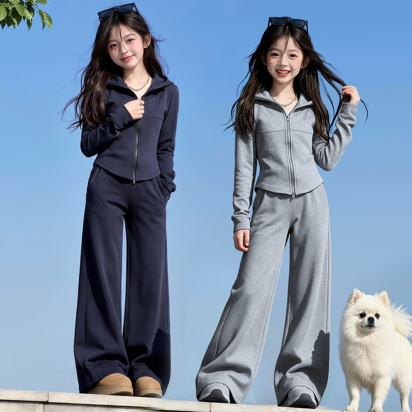 女大童2026新款洋气运动服套装图片