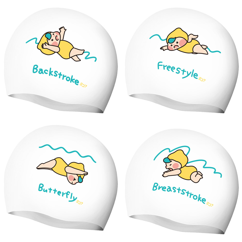 SD7韩国正品时尚个性泳姿游泳帽专业训练防水硅胶泳帽