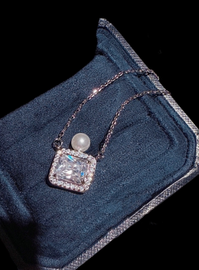 珠宝 蕾丝珠珠闪钻满天星手镯 宴会高定香水瓶方糖大克拉项链套装