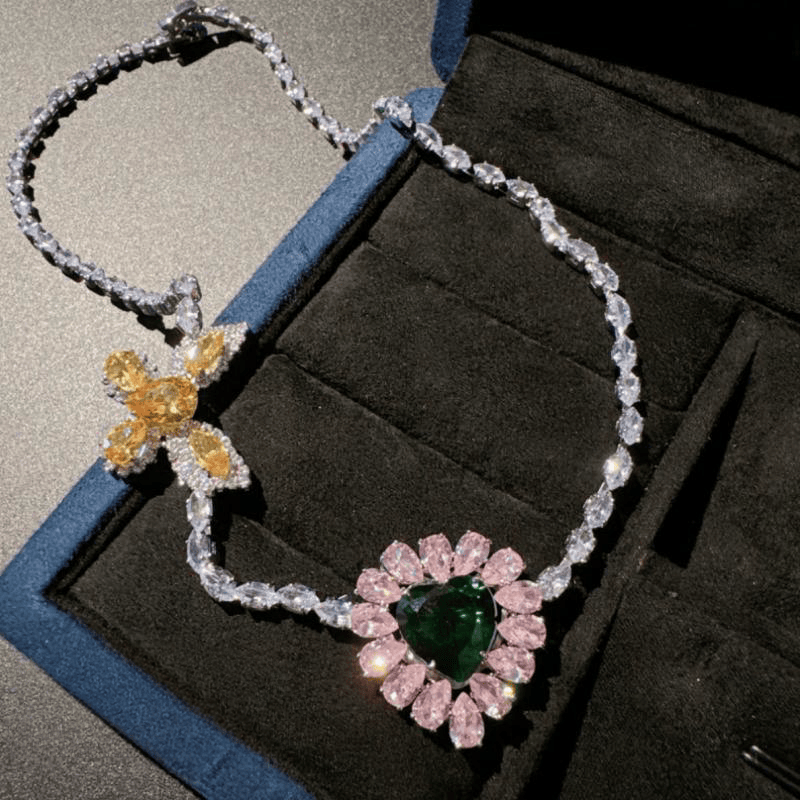 微镶韩版简约心形蝴蝶短款耳环